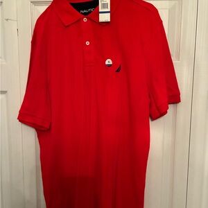 Nautica Men's Vibrant Red Polo Shirt